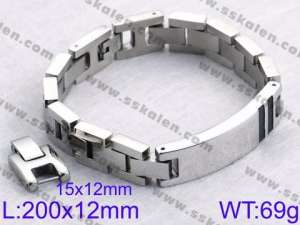 Stainless Steel Bracelet(Men) - KB82695-K