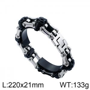 Stainless Steel Bicycle Bracelet - KB84643-BD