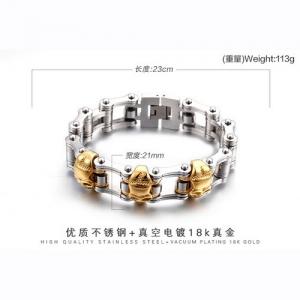 Stainless Steel Bicycle Bracelet - KB84650-BD