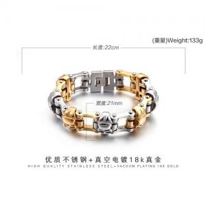 Stainless Steel Bicycle Bracelet - KB84651-BD