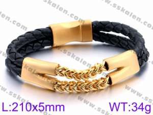 Leather Bracelet - KB85023-K