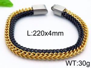 Stainless Steel Gold-plating Bracelet - KB85140-BD