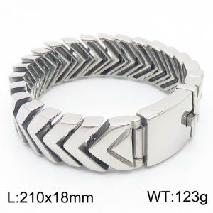 Stainless Steel Bracelet(Men) - KB85631-K