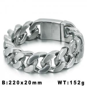 Stainless Steel Bracelet(Men) - KB85648-K