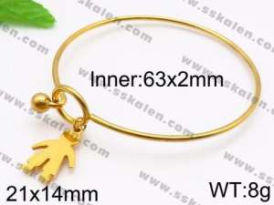 Stainless Steel Gold-plating Bangle - KB85918-Z