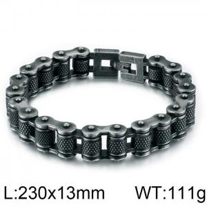 Stainless Steel Bicycle Bracelet - KB86277-BD