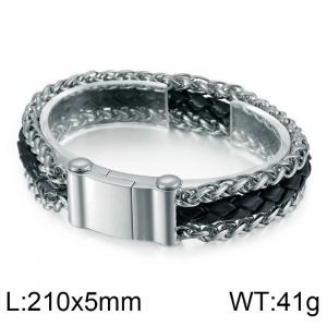 Stainless Steel Bracelet(Men) - KB86289-BD