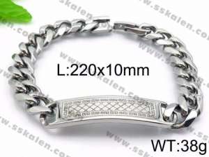 Stainless Steel Bracelet(Men) - KB86690-TSC