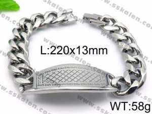 Stainless Steel Bracelet(Men) - KB86717-TSC