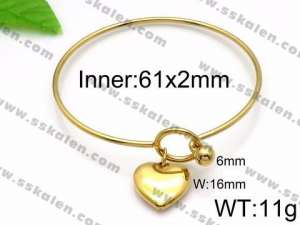 Stainless Steel Gold-plating Bangle - KB86867-Z
