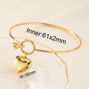 Stainless Steel Gold-plating Bangle - KB86867-Z