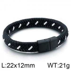 Leather Bracelet - KB86894-BD