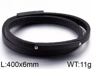 Leather Bracelet - KB86961-SJ