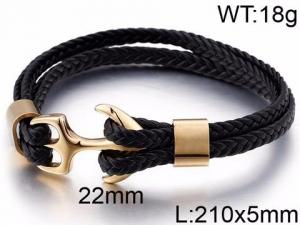 Leather Bracelet - KB86963-SJ