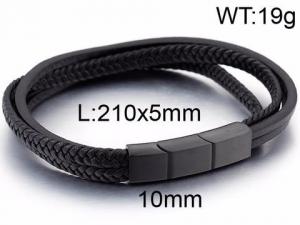 Leather Bracelet - KB86967-SJ