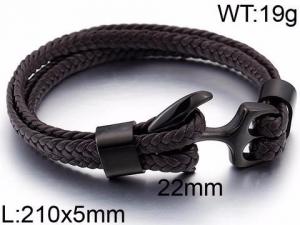 Leather Bracelet - KB86980-SJ