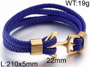 Leather Bracelet - KB86983-SJ