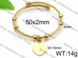 Stainless Steel Gold-plating Bangle - KB87111-Z