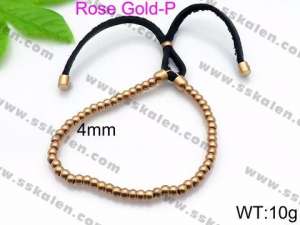 Stainless Steel Rose Gold-plating Bracelet - KB87371-Z