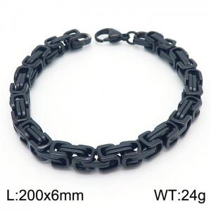 Stainless Steel Black-plating Bracelet - KB91937-Z