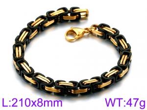 Stainless Steel Black-plating Bracelet - KB91949-Z