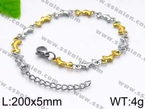 Stainless Steel Gold-plating Bracelet - KB91961-KJ