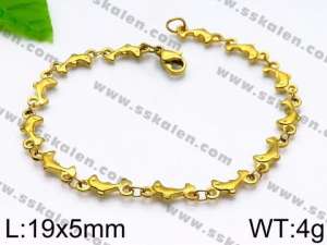 Stainless Steel Gold-plating Bracelet - KB91966-KJ