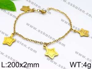 Stainless Steel Gold-plating Bracelet - KB91972-KJ