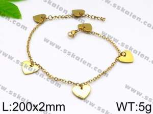 Stainless Steel Gold-plating Bracelet - KB91975-KJ