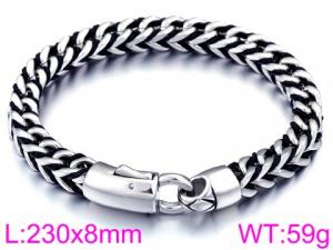 Stainless Steel Bracelet(Men) - KB92432-BD