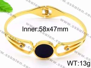 Stainless Steel Gold-plating Bangle - KB92545-LE