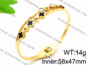 Stainless Steel Gold-plating Bangle - KB92550-LE