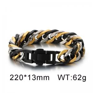 Stainless Steel Gold-plating Bracelet - KB92959-BD