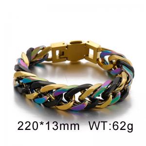 Stainless Steel Black-plating Bracelet - KB93165-BD