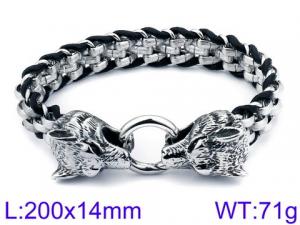 Stainless Steel Bracelet(Men) - KB93166-BD