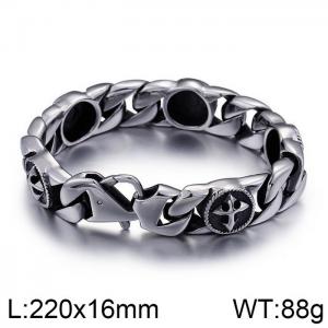 Stainless Steel Bracelet(Men) - KB93168-BD