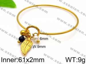 Stainless Steel Gold-plating Bangle - KB93382-Z