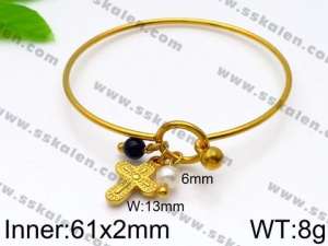 Stainless Steel Gold-plating Bangle - KB93390-Z