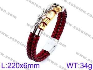 Leather Bracelet - KB93401-K