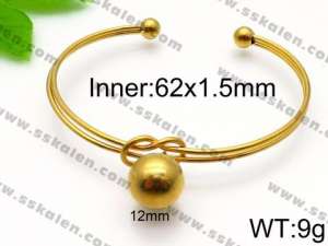 Stainless Steel Gold-plating Bangle - KB93718-Z