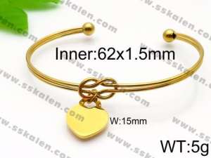 Stainless Steel Gold-plating Bangle - KB93721-Z