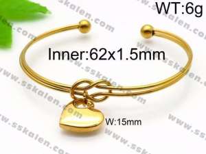 Stainless Steel Gold-plating Bangle - KB93728-Z