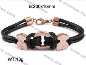 Leather Bracelet - KB93758-K