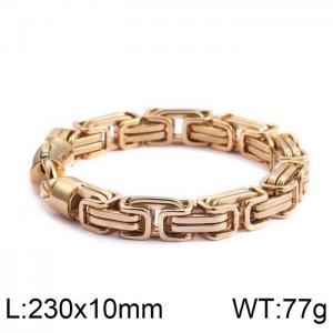 Stainless Steel Gold-plating Bracelet - KB93856-BD