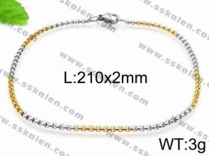 Stainless Steel Gold-plating Bracelet - KB93986-Z