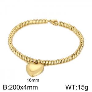 Stainless Steel Gold-plating Bracelet - KB95147-Z