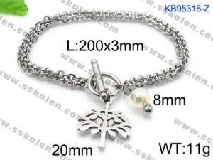 Stainless Steel Bracelet(women) - KB95316-Z
