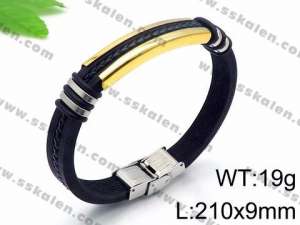 Stainless Steel Rubber Bracelet - KB95529-LE