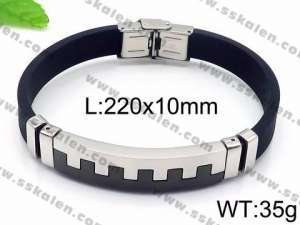 Stainless Steel Rubber Bracelet - KB95557-LE