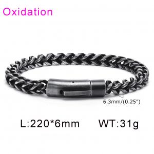 Stainless Steel Bracelet(Men) - KB95694-BD